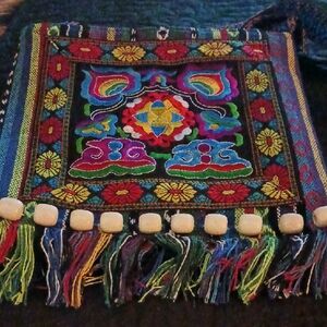 Colorful Embroidered Women's Bag